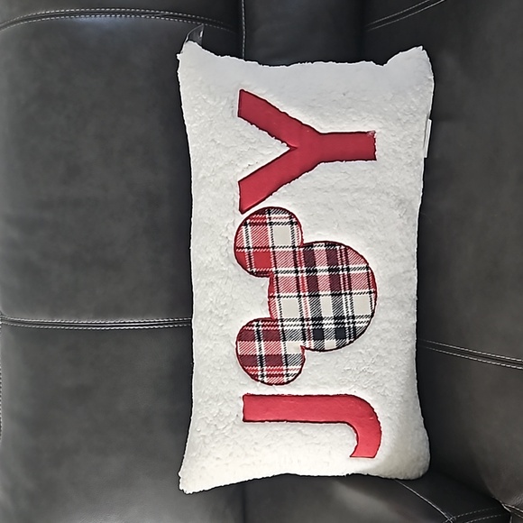 NWT Parks Reversible JOY Holiday Pillow - Picture 3 of 6